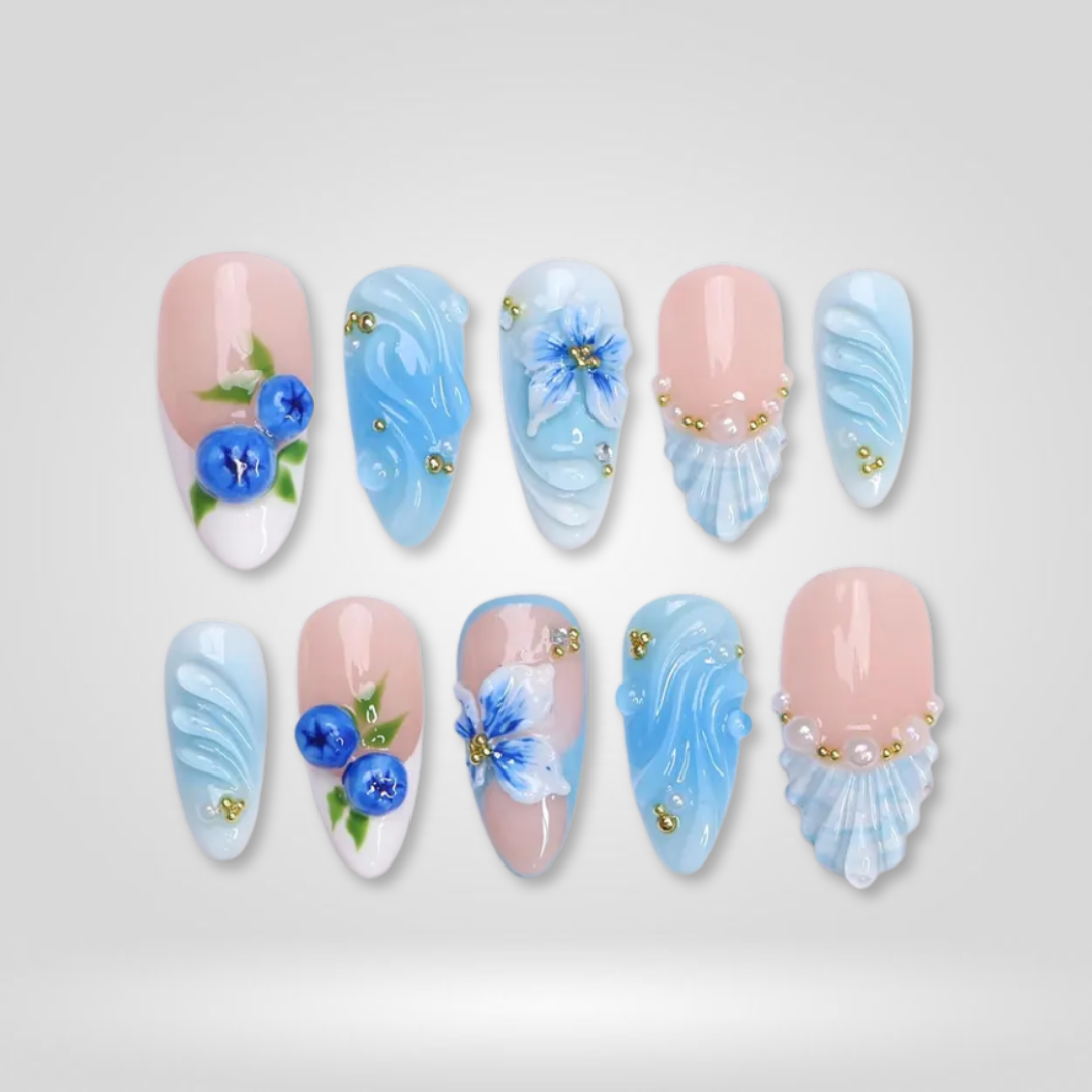 Citrus Crush 3D Fruit Press-On Nails - Aninail