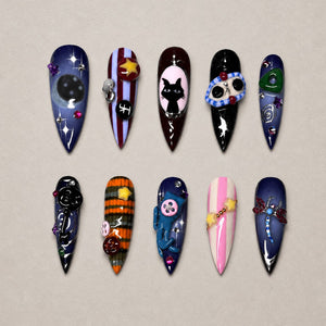 Midnight Curio 3D Halloween Press-On Nails - Aninail