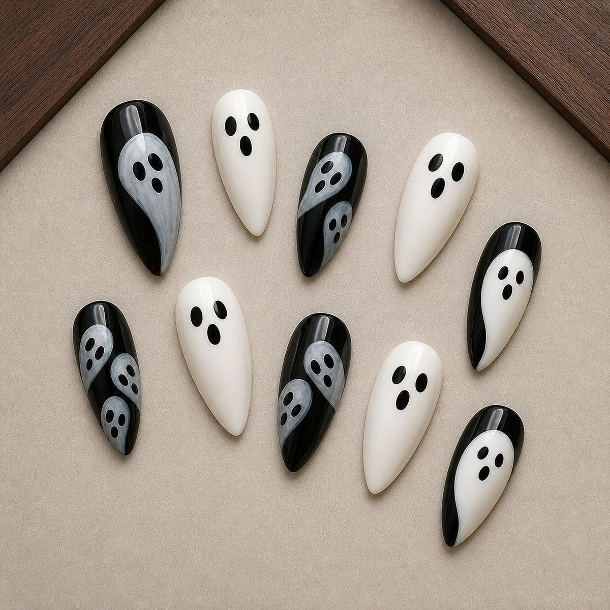 Mod Ghost Minimal Press-On Nails - Aninail