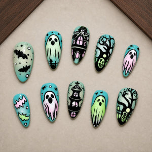 Pastel Manor Halloween Press-On Nails - Aninail