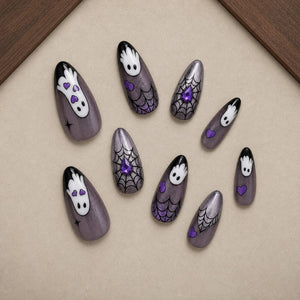 Phantom Hands Cat Eye Halloween Press-On Nails - Aninail
