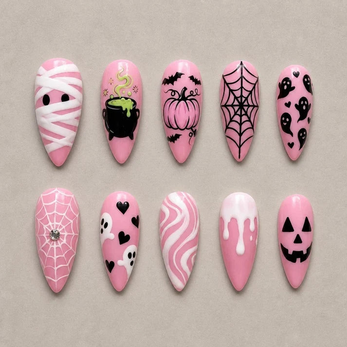 Sugar & Spirits Collectionâ€“ Halloween Press-On Nails - Aninail