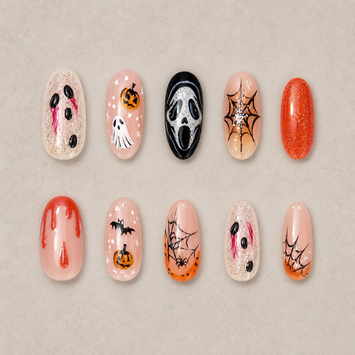 Sheer Scream Horror Press-On Nails - Aninail