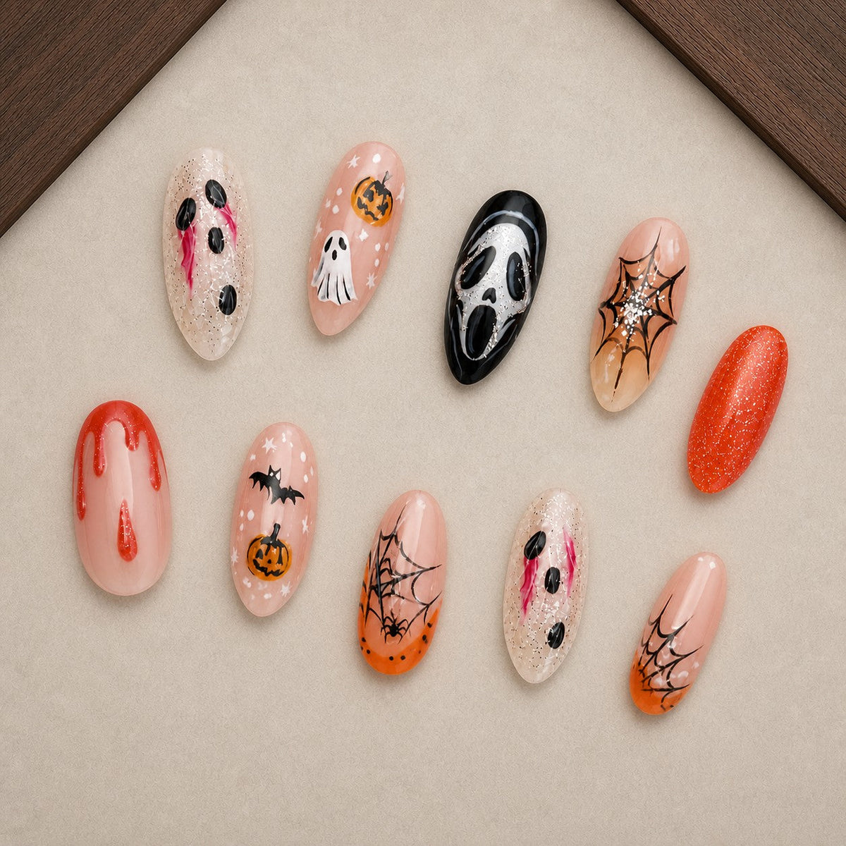 Sheer Scream Horror Press-On Nails - Aninail