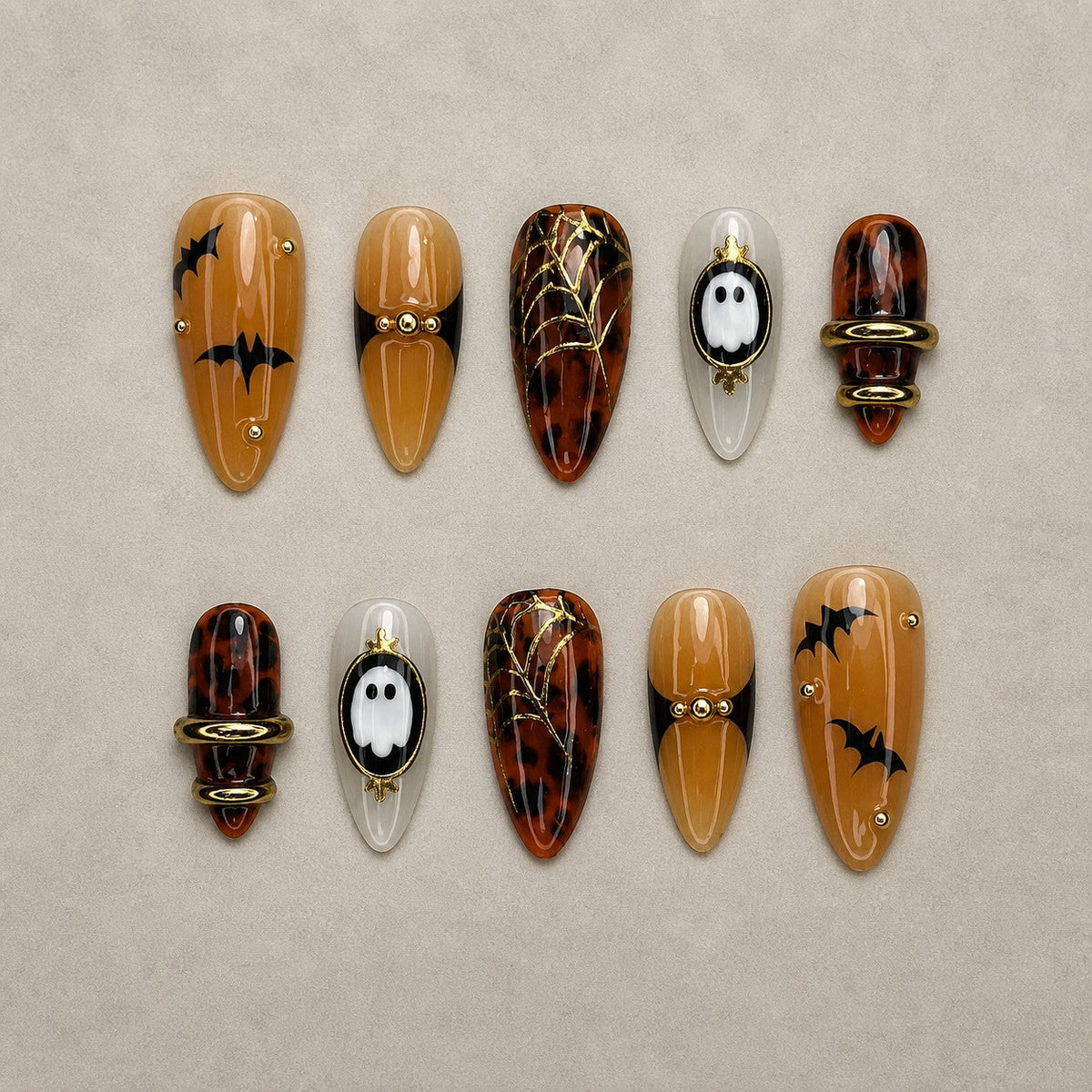 Tortoise Twilight Press-On Nails - Aninail