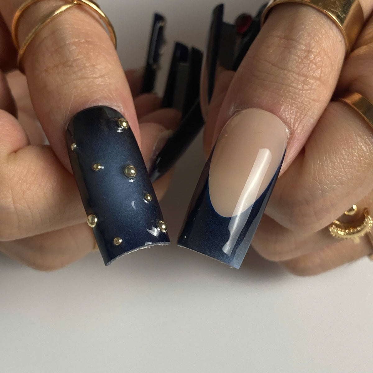 Midnight Cherry 3D Press-On Nails - Aninail